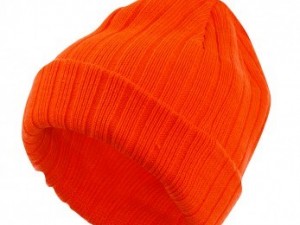 Chunky Knit Hi-Vis Orange Hat
