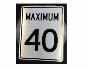Maximum - Regulatory Sign
